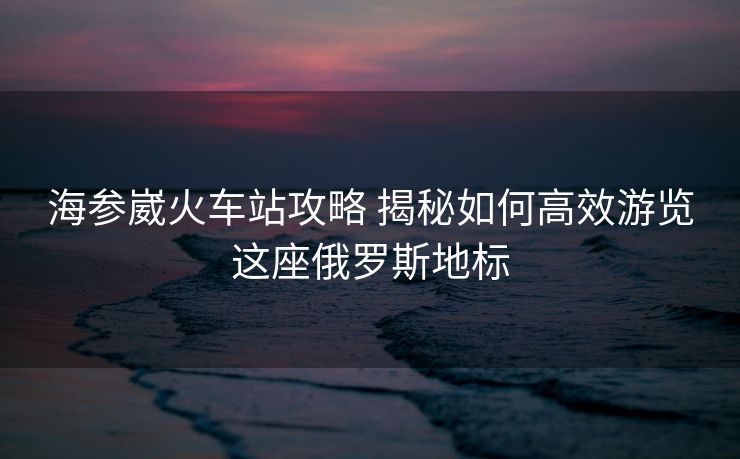 海參崴火車(chē)站攻略 揭秘如何高效游覽這座俄羅斯地標(biāo)