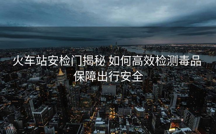 火車站安檢門揭秘 如何高效檢測毒品 保障出行安全