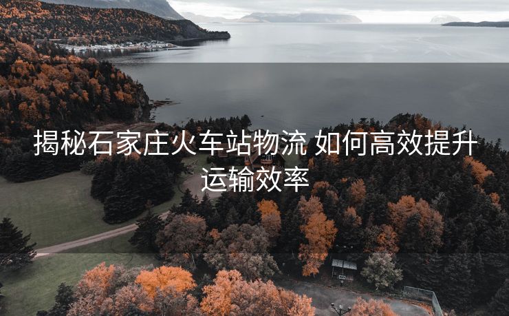 揭秘石家莊火車站物流 如何高效提升運(yùn)輸效率